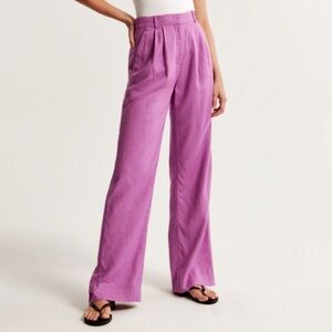 Abercrombie A&F Sloane Tailored Pant Trousers Linen